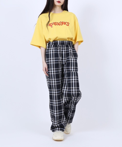 PUNYUS（プニュズ）の「チェックイージーパンツ（その他パンツ・レディース・ブラック/ベージュ・1/2/4/3）」の7枚目の写真