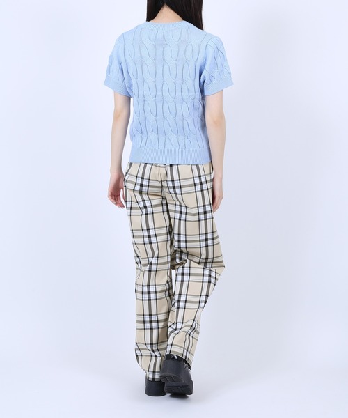 PUNYUS（プニュズ）の「チェックイージーパンツ（その他パンツ・レディース・ブラック/ベージュ・1/2/4/3）」の5枚目の写真