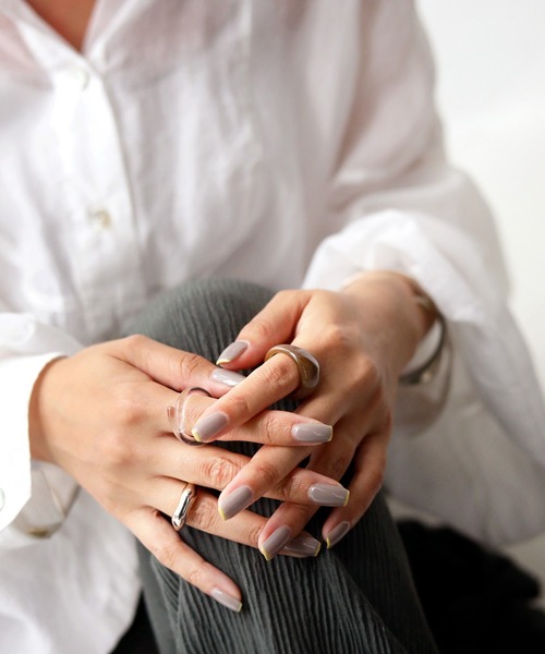 antiqua（アンティカ）の「異素材セットリング（リング・レディース・シルバー/ゴールド・FREE）」の7枚目の写真