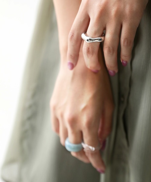 antiqua（アンティカ）の「異素材セットリング（リング・レディース・シルバー/ゴールド・FREE）」の3枚目の写真