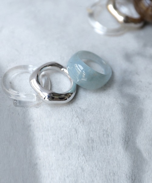 antiqua（アンティカ）の「異素材セットリング（リング・レディース・シルバー/ゴールド・FREE）」の10枚目の写真