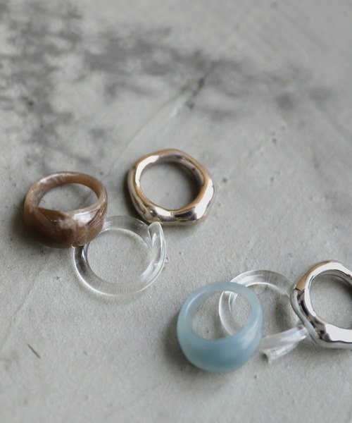 antiqua（アンティカ）の「異素材セットリング（リング・レディース・シルバー/ゴールド・FREE）」の11枚目の写真