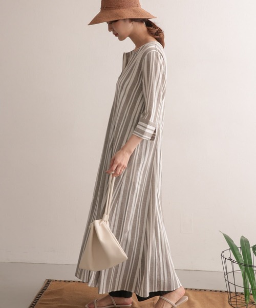 papier church dress コットンリネン ワンピース URBAN RESEARCH DOORS（アーバンリサーチドアーズ）の「コットン