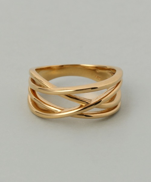 PAS TIERRA（パティエラ）の「-Lien- フリュ4連風リング（リング・レディース・シルバー/イエローゴールド・#9/#11/#15/#13）」の2枚目の写真
