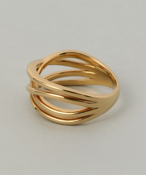 PAS TIERRA（パティエラ）の「-Lien- フリュ4連風リング（リング・レディース・シルバー/イエローゴールド・#9/#11/#15/#13）」の7枚目の写真