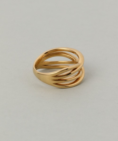 PAS TIERRA（パティエラ）の「-Lien- フリュ4連風リング（リング・レディース・シルバー/イエローゴールド・#9/#11/#15/#13）」の4枚目の写真