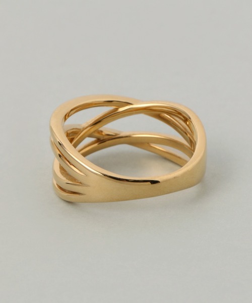 PAS TIERRA（パティエラ）の「-Lien- フリュ4連風リング（リング・レディース・シルバー/イエローゴールド・#9/#11/#15/#13）」の8枚目の写真