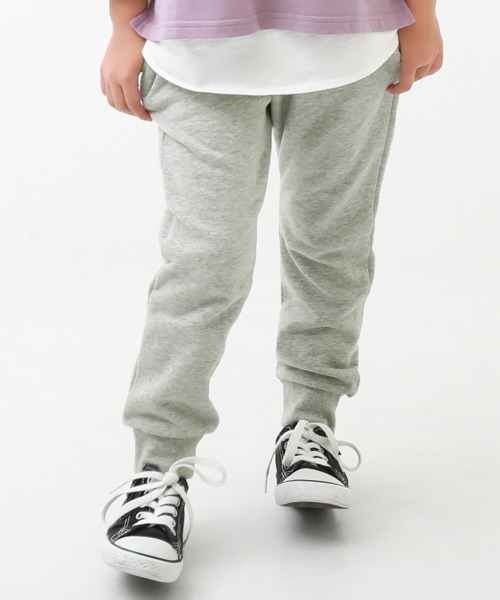 devirock（デビロック）の「無地スウェット裾リブパンツ（スウェットパンツ・キッズ・ブラック/ネイビー/ダークオリーブ/杢グレー/ブルー系その他/パープル系その他/ヘザーチャコール/ブルー系その他2・80ｃｍ/90cm/110cm/100cm/120cm/130cm/140cm/150cm/160cm）」の3枚目の写真