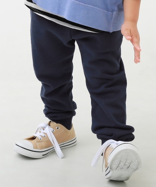 devirock（デビロック）の「無地スウェット裾リブパンツ（スウェットパンツ・キッズ・ブラック/ネイビー/ダークオリーブ/杢グレー/ブルー系その他/パープル系その他/ヘザーチャコール/ブルー系その他2・80ｃｍ/90cm/110cm/100cm/120cm/130cm/140cm/150cm/160cm）」の6枚目の写真
