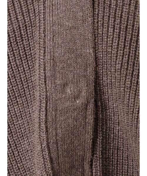 MERCURYDUO(マーキュリーデュオ)の「片畔2WAYクロップドニットカーディガン(カーディガン/ボレロ・レディース・ブラウン/アイボリー・FREE)」の16枚目の写真