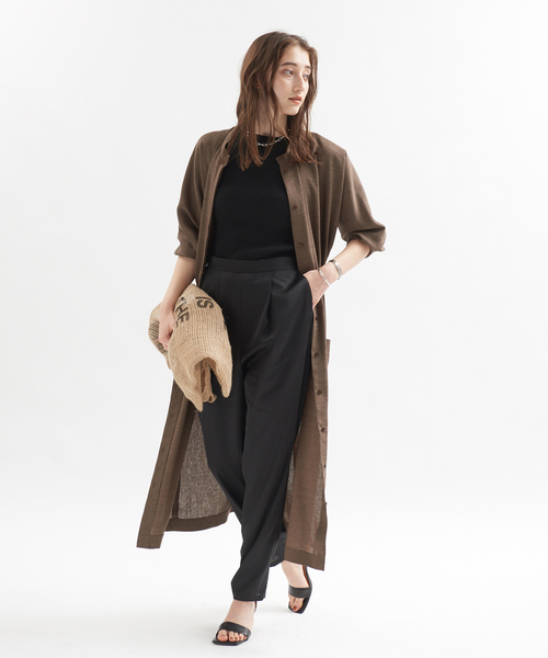 Rouge vif（ルージュヴィフ）の「サテンイージーパンツ（その他パンツ・レディース・ブラック/ピンク/グリーン・36/38）」の15枚目の写真