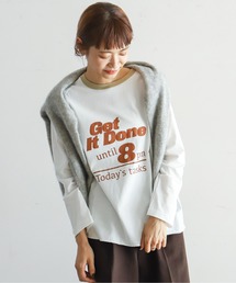 NOMBRE IMPAIR | タスクプリント　ラグランロンT(Tシャツ/カットソー)