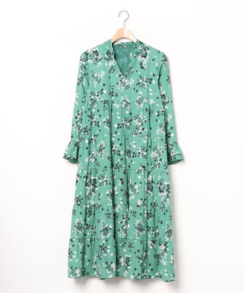 セール ブランド古着 花柄7分袖ワンピース ワンピース Mila Owen ミラオーウェン のファッション通販 Zozoused