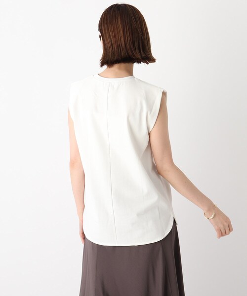 OPAQUE.CLIP(オペークドットクリップ)の「◆スペシャルコットン タックフレンチスリーブカットソー【WEB限定サイズ】(Tシャツ/カットソー・レディース・ライトブルー/サンドベージュ/ピンク系/ホワイト系/ブラック・40/34/38/42/36)」の20枚目の写真