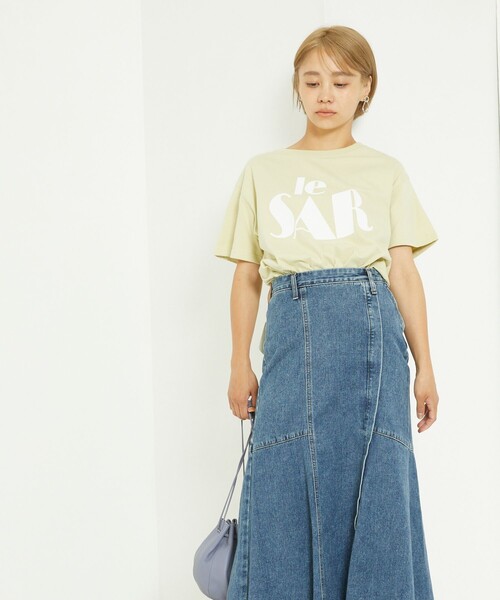 FREAK'S STORE（フリークスストア）の「LeSAR ロゴTシャツ/レサーロゴTシャツ（Tシャツ/カットソー・レディース・チャコールグレー/オフホワイト/ブルーグリーン・ﾌﾘ-）」の11枚目の写真