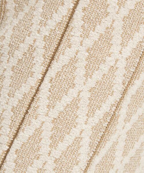 green label relaxing(グリーンレーベルリラクシング)の「ジャカード プリーツ ニット パンツ(その他パンツ・レディース・オリーブ/ナチュラル・FREE)」の8枚目の写真