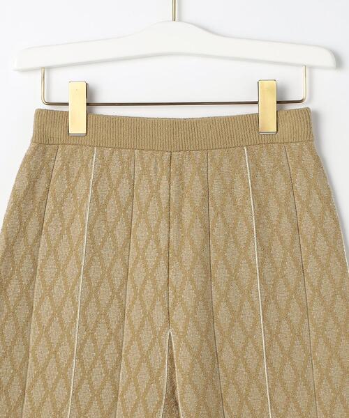 green label relaxing(グリーンレーベルリラクシング)の「ジャカード プリーツ ニット パンツ(その他パンツ・レディース・オリーブ/ナチュラル・FREE)」の14枚目の写真