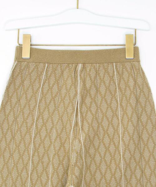 green label relaxing(グリーンレーベルリラクシング)の「ジャカード プリーツ ニット パンツ(その他パンツ・レディース・オリーブ/ナチュラル・FREE)」の15枚目の写真