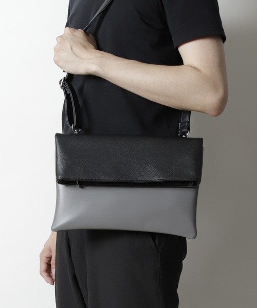 UNION STATION（ユニオンステーション）の「【2WAY仕様】クラッチショルダーバッグ（クラッチバッグ・メンズ・ブラック/ブラウン/グレー・FREE）」の11枚目の写真