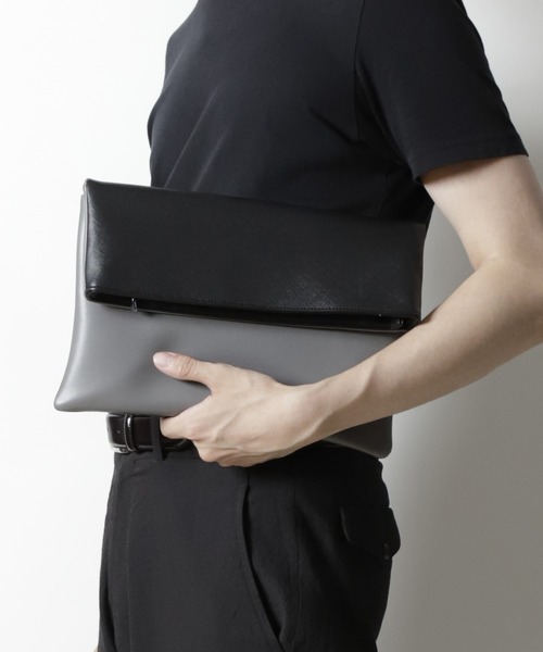 UNION STATION（ユニオンステーション）の「【2WAY仕様】クラッチショルダーバッグ（クラッチバッグ・メンズ・ブラック/ブラウン/グレー・FREE）」の14枚目の写真