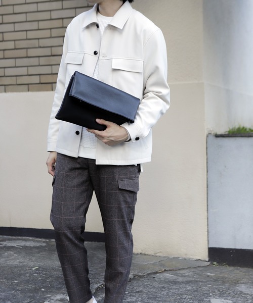 UNION STATION（ユニオンステーション）の「【2WAY仕様】クラッチショルダーバッグ（クラッチバッグ・メンズ・ブラック/ブラウン/グレー・FREE）」の9枚目の写真