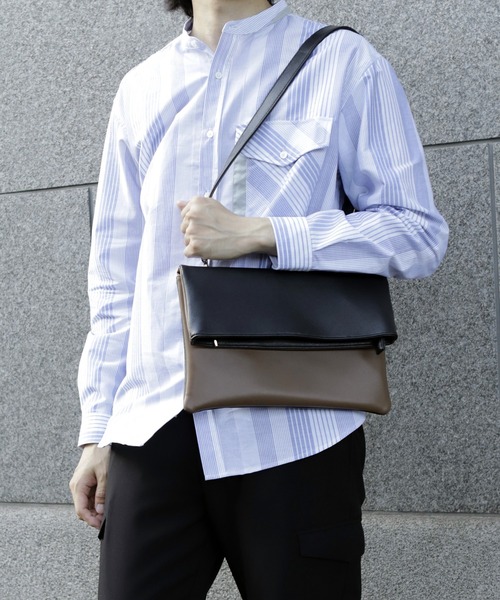 UNION STATION（ユニオンステーション）の「【2WAY仕様】クラッチショルダーバッグ（クラッチバッグ・メンズ・ブラック/ブラウン/グレー・FREE）」の15枚目の写真