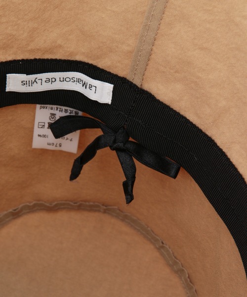 La Maison de Lyllis（メゾンドリリス）の「【La Maison de Lyllis】PAPERHAT（ハット・レディース・ブラック/ベージュ/ホワイト・FREE）」の16枚目の写真