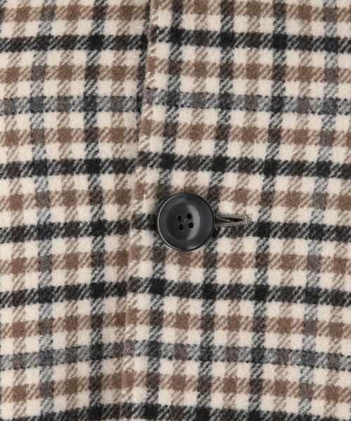 LE GLAZIK（ルグラジック）の「LE GLAZIK/ル グラジック　リバーシブルカラーレスコート　REVERSIBLE COLLARLESS COAT #JL-8982MRW（ノーカラーコート・レディース・ブラック/ベージュ・36）」の9枚目の写真