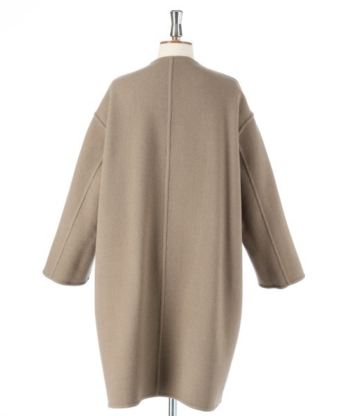 LE GLAZIK（ルグラジック）の「LE GLAZIK/ル グラジック　リバーシブルカラーレスコート　REVERSIBLE COLLARLESS COAT #JL-8982MRW（ノーカラーコート・レディース・ブラック/ベージュ・36）」の13枚目の写真