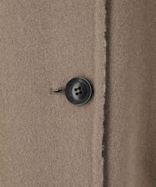 LE GLAZIK（ルグラジック）の「LE GLAZIK/ル グラジック　リバーシブルカラーレスコート　REVERSIBLE COLLARLESS COAT #JL-8982MRW（ノーカラーコート・レディース・ブラック/ベージュ・36）」の14枚目の写真