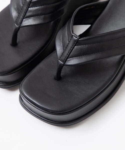 WEGO(ウィゴー)の「WEGO/厚底ビーサン(サンダル・レディース・ホワイト/ブラック/グリーン・LARGE/MEDIUM)」の5枚目の写真