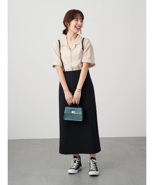 earth music&ecology(アースミュージックアンドエコロジー)の「フラップミニショルダーバッグ *(ショルダーバッグ・レディース・ボルドー/アイボリー/グリーン/ブラック・FREE)」の6枚目の写真