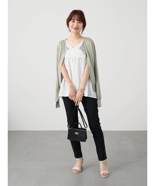 earth music&ecology(アースミュージックアンドエコロジー)の「フラップミニショルダーバッグ *(ショルダーバッグ・レディース・ボルドー/アイボリー/グリーン/ブラック・FREE)」の10枚目の写真