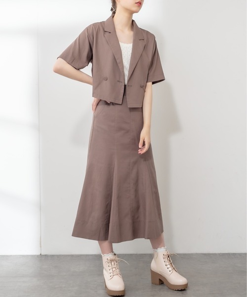 OLIVE des OLIVE（オリーブデオリーブ）の「タンク底レースアップショートブーツ（ブーツ・レディース・ブラック/オフホワイト/ベージュ/ダークブラウン・SMALL/LARGE/MEDIUM/X-LARGE）」の12枚目の写真