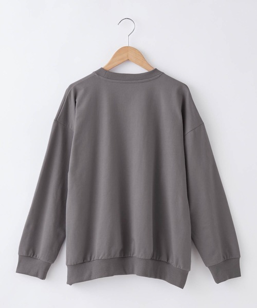 &yam(アンドヤム)の「カレッジロゴスウェット【親子お揃い/リンクコーデ】(スウェット・レディース・ベージュ/グリーン/ブラック・FREE)」の5枚目の写真