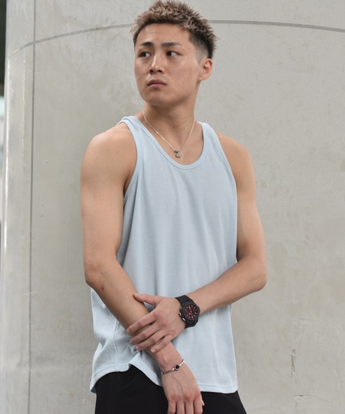 JOKER（ジョーカー）の「【JOKER】多色展開ワッフルタンクトップ メンズ（タンクトップ・メンズ・ブルー/レッド/ホワイト/ブラック/グリーン/パープル・M/L/XL）」の19枚目の写真