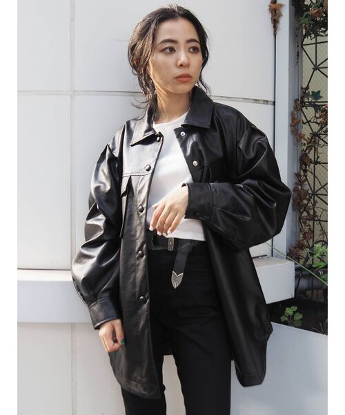 EVRIS（エヴリス）の「BASICクロップドロングスリーブTEE（Tシャツ/カットソー・レディース・ホワイト/グリーン/ブラック/オレンジ・FREE）」の8枚目の写真