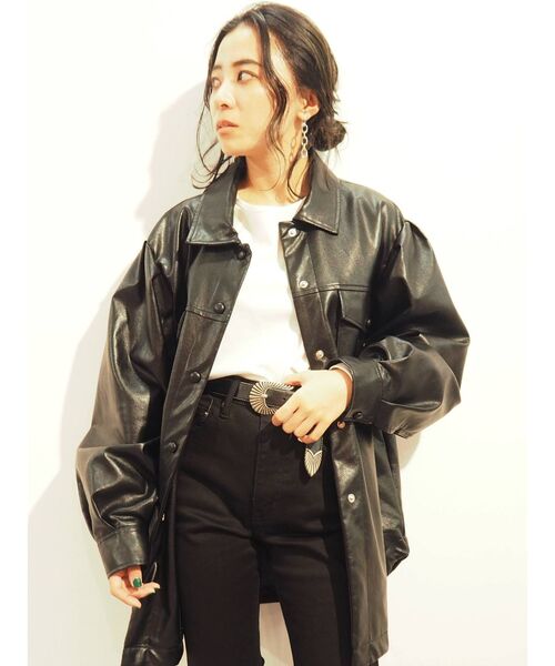 EVRIS（エヴリス）の「BASICクロップドロングスリーブTEE（Tシャツ/カットソー・レディース・ホワイト/グリーン/ブラック/オレンジ・FREE）」の9枚目の写真