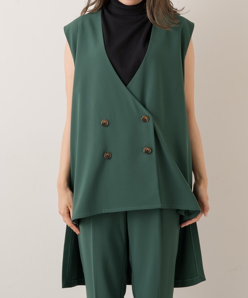 Lui's(ルイス)の「バックロングジレ(ベスト・レディース・ブラック/ダークブラウン/グリーン・FREE)」の10枚目の写真