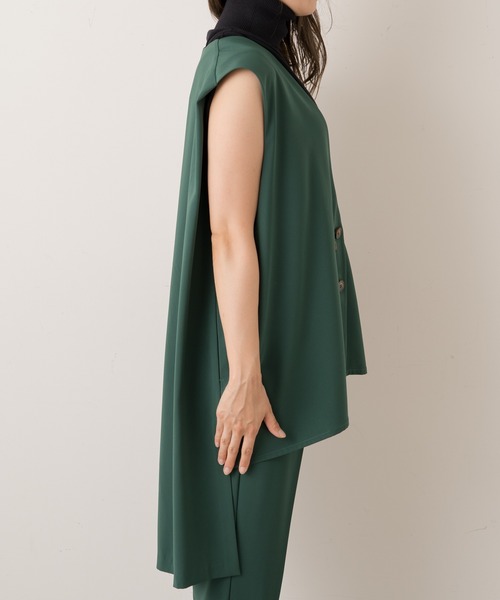 Lui's(ルイス)の「バックロングジレ(ベスト・レディース・ブラック/ダークブラウン/グリーン・FREE)」の8枚目の写真