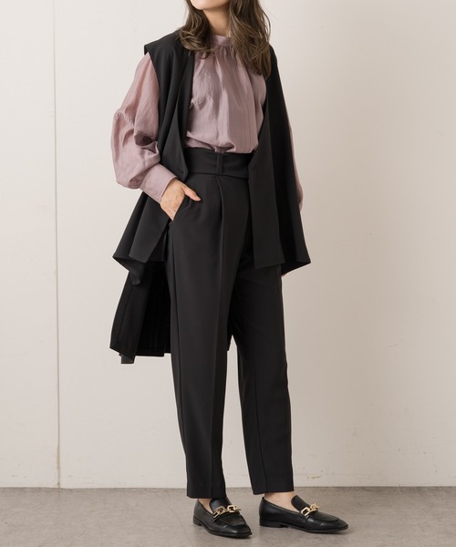 Lui's(ルイス)の「バックロングジレ(ベスト・レディース・ブラック/ダークブラウン/グリーン・FREE)」の4枚目の写真