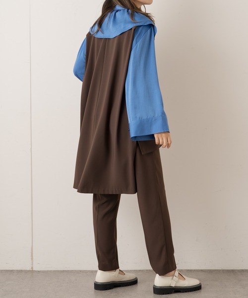 Lui's(ルイス)の「バックロングジレ(ベスト・レディース・ブラック/ダークブラウン/グリーン・FREE)」の12枚目の写真