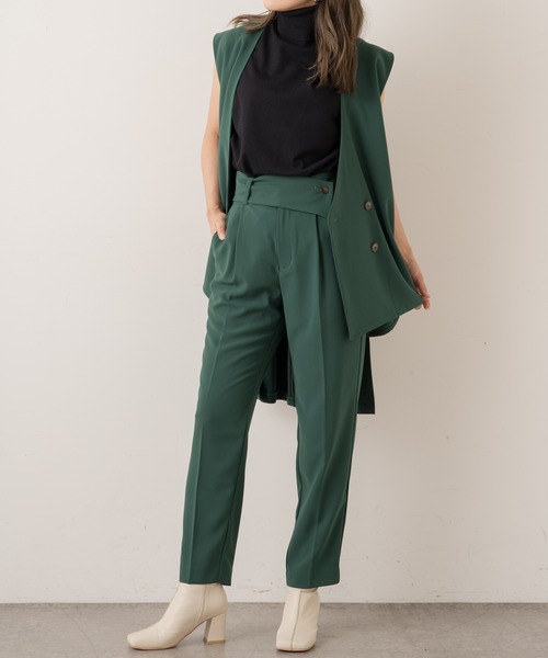 Lui's(ルイス)の「バックロングジレ(ベスト・レディース・ブラック/ダークブラウン/グリーン・FREE)」の14枚目の写真