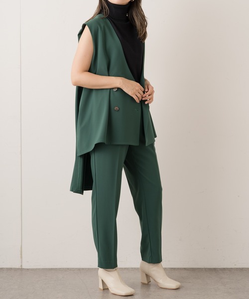 Lui's(ルイス)の「バックロングジレ(ベスト・レディース・ブラック/ダークブラウン/グリーン・FREE)」の18枚目の写真