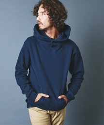 BACK BRASHED URAKE STAND HOOD PARKA: 裏毛裏起毛 スタンドフード スナップ パーカ
