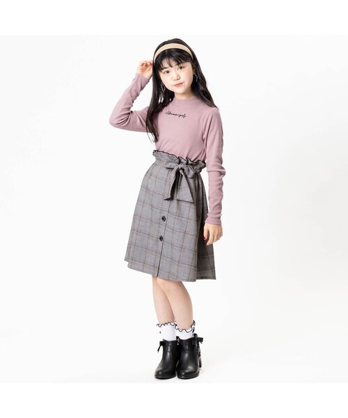 algy（アルジー）の「チェックドッキングワンピ（ワンピース）」 - WEAR