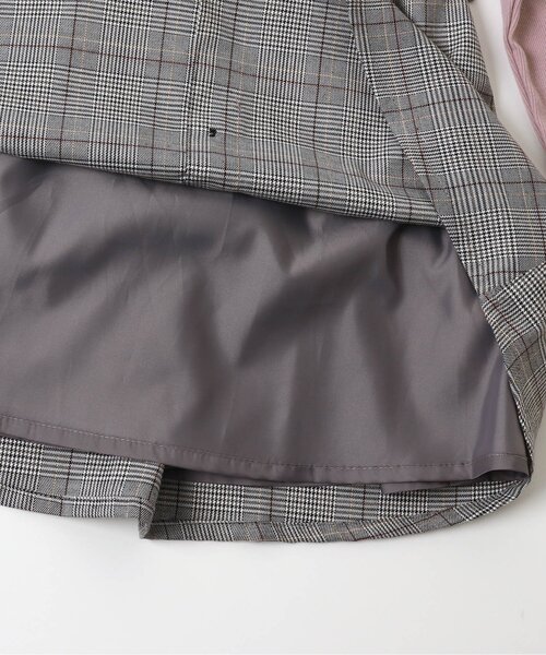 algy(アルジー)の「チェックドッキングワンピ(ワンピース・キッズ・ピンク/オフホワイト/ブラック・SMALL/MEDIUM/X-SMALL/XX-SMALL)」の9枚目の写真