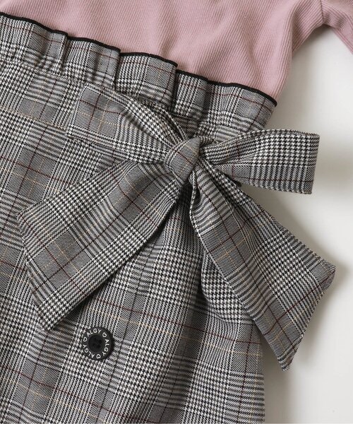 algy（アルジー）の「チェックドッキングワンピ（ワンピース）」 - WEAR