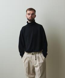 Steven Alan | ＜Steven Alan＞ MULE SADDLE SHOULDER TURTLE NECK KNIT-LOOSE/ニット(ニット/セーター)