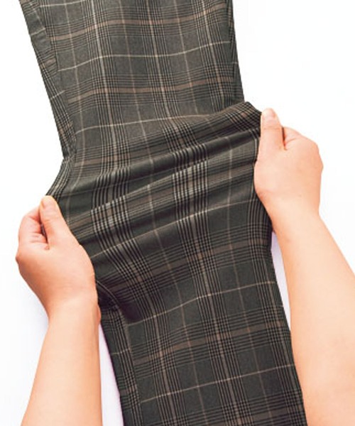 BELLUNA PLUS(ベルーナ)の「ウルトラ美脚ストレッチパンツ股下73cm(その他パンツ・レディース・ブラック/ブラック系その他/ベージュ系その他/ブルー系その他/チェック・SMALL/MEDIUM/LARGE/X-LARGE)」の8枚目の写真